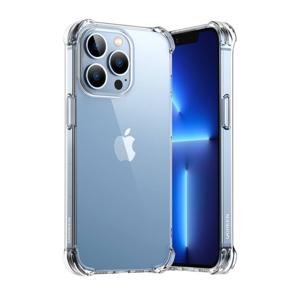 Husa Spate Ugreen Crystal Clear Compatibila Cu iPhone 13 Pro, Tehnologie Air Cushion Pentru Socuri, Transparent - LP488