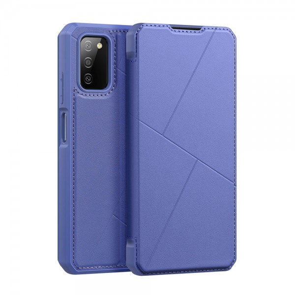 Husa Flip Tip Carte DuxDucis Compatibila Cu Samsung Galaxy A03s, Piele Ecologica, Albastru DuxDucis imagine noua tecomm.ro