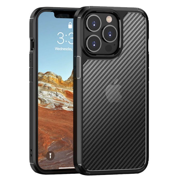 Husa Spate Upzz Techsuit Carbon Fuse Compatibila Cu iPhone 13 Pro Max, Negru itelmobile.ro imagine noua 2022