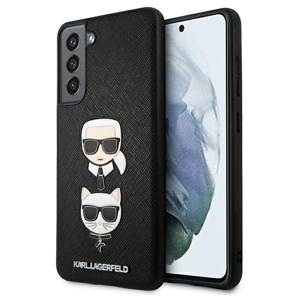 Husa Karl Lagerfeld Compatibila Cu Samsung Galaxy S21 FE, Saffiano Ikonik Karl Si Choupette, Negru – 9018580 itelmobile.ro