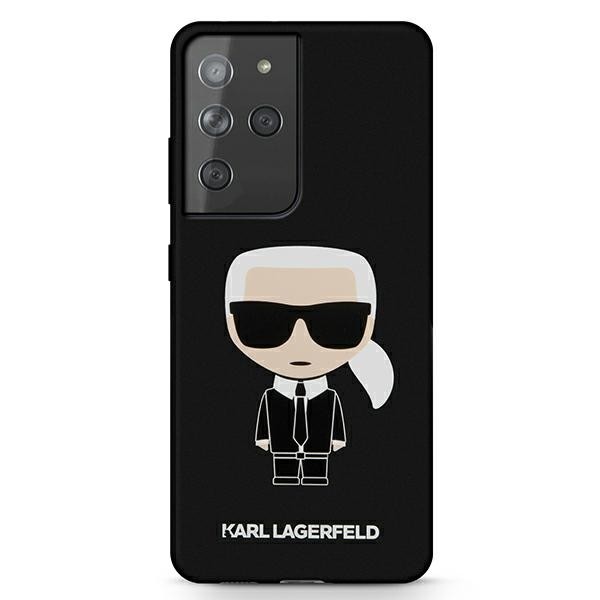 Husa Karl Lagerfeld Compatibila Cu Samsung Galaxy S21 Ultra, Silicone Iconic, Negru – 40496831
