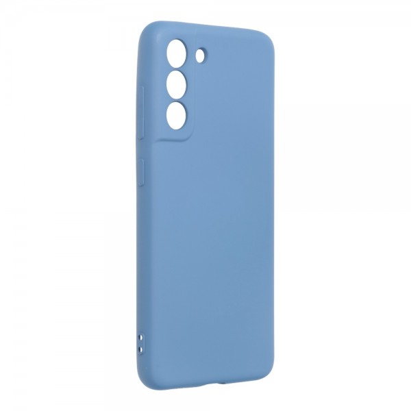 Husa Spate Forcell Silicon Lite Pentru Samsung Galaxy S21 FE, Alcantara La Interior, Albastru imagine itelmobile.ro 2021
