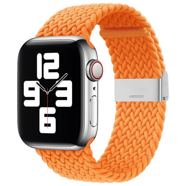 Curea Strap Fabric UPzz Compatibila Cu Apple Watch 2/3/4/5/6 (42/44mm) Orange – 7908