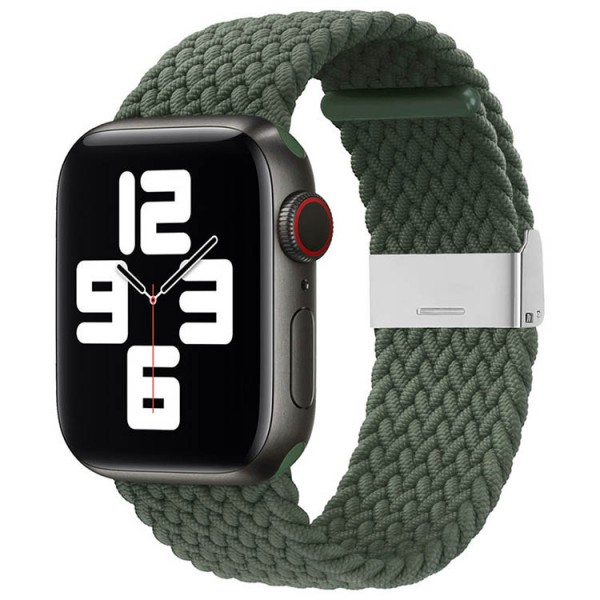 Curea Strap Fabric UPzz Compatibila Cu Apple Watch 2/3/4/5/6 (38/40mm), Verde – 7786