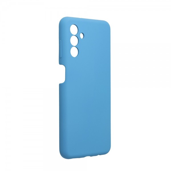 Husa Spate Forcell Silicone Compatibila Cu Samsung Galaxy A13 5G, Interior Alcantara, Albastru Forcell imagine noua 2022
