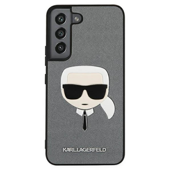 Husa Karl Lagerfeld Compatibila Cu Samsung Galaxy S22, Saffiano Ikonik Karls Head, Gri – 45500 itelmobile.ro imagine noua 2022