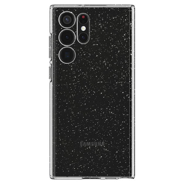 Husa Spate Spigen Liquid Crystal Glitter, Compatibila Cu Samsung Galaxy S22 Ultra, Silicon, Transparent, Glitter itelmobile.ro imagine noua 2022