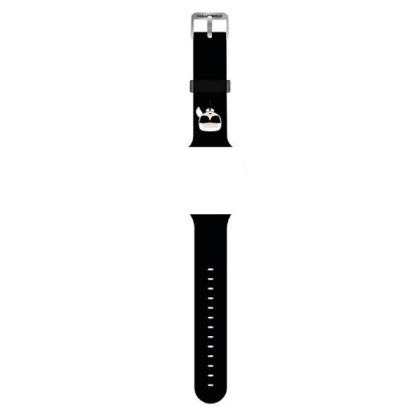 Curea Karl Lagerfeld Silicone Karl Heads, Compatibila Cu Apple Watch 42/44/45mm, Negru – 31619
