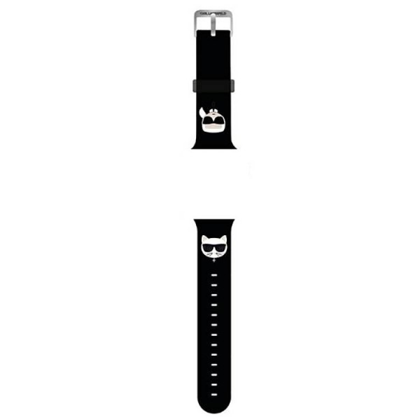 Curea Karl Lagerfeld Silicone Karl Si Choupette Heads, Compatibila Cu Apple Watch 38/40/41mm, Negru – 31541
