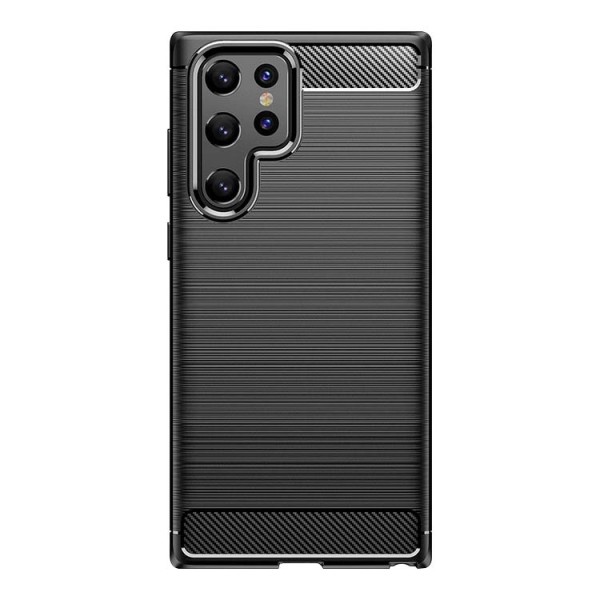 Husa Spate Upzz Carbon Pro, Compatibila Cu Samsung Galaxy S22 Ultra, Negru itelmobile.ro imagine noua 2022