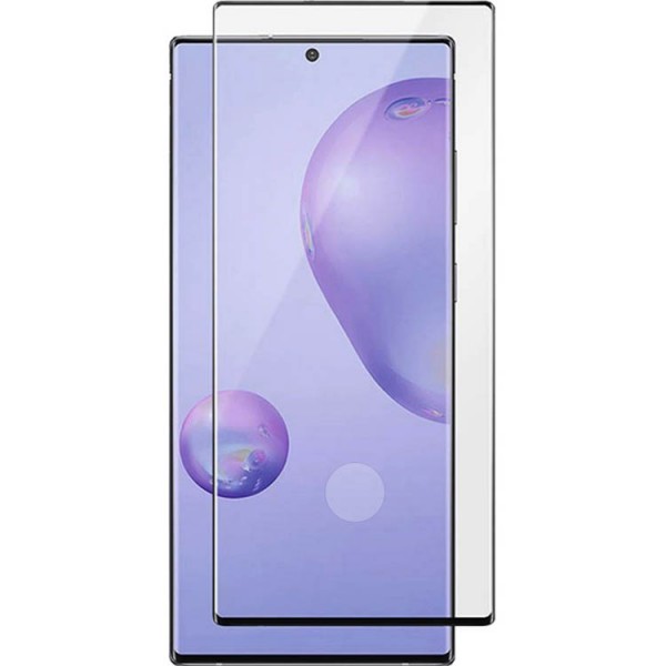 Folie Premium Blue Star 5D, Compatibila Cu Samsung Galaxy S22 Ultra, Transparenta Cu Margine Neagra