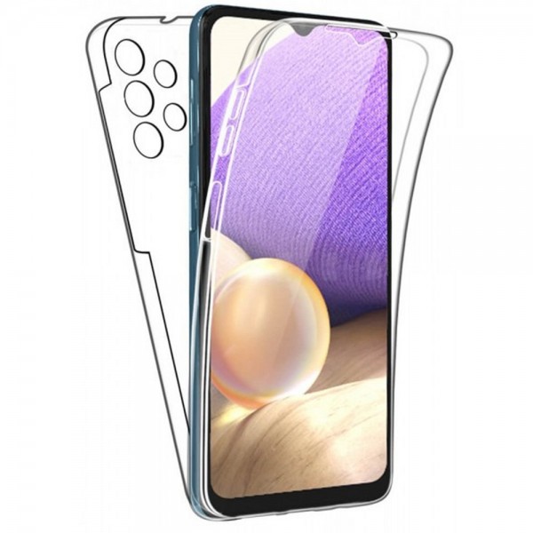 Husa UPzz Full Cover 360 Grade Compatibila Cu Samsung Galaxy A13 4G, Policarbonat Si Silicon, Transparent itelmobile.ro imagine noua 2022