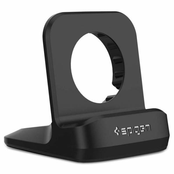 Suport Pentru Birou Spigen Night Stand, Compatibil Cu Apple Watch 1/2/3/4/5/6/SE, Negru – S350