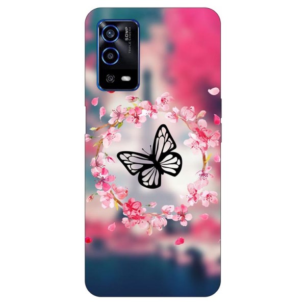 Husa Silicon Soft Upzz Print, Compatibila Cu Oppo A55 5G, Butterfly itelmobile.ro imagine noua 2022