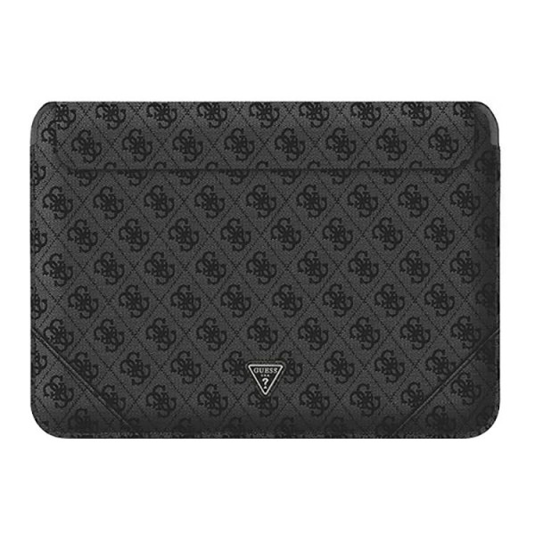 Husa Premium Guess Sleeve Uptown Triangle Logo, Compatibila Cu Laptop / Macbook Pro / Air 13inch,Negru – 39943