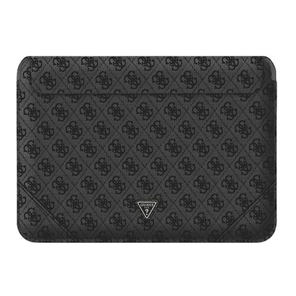 Husa Premium Guess Sleeve Uptown Triangle Logo, Compatibila Cu Laptop / Macbook 16 inch, Negru – 39950