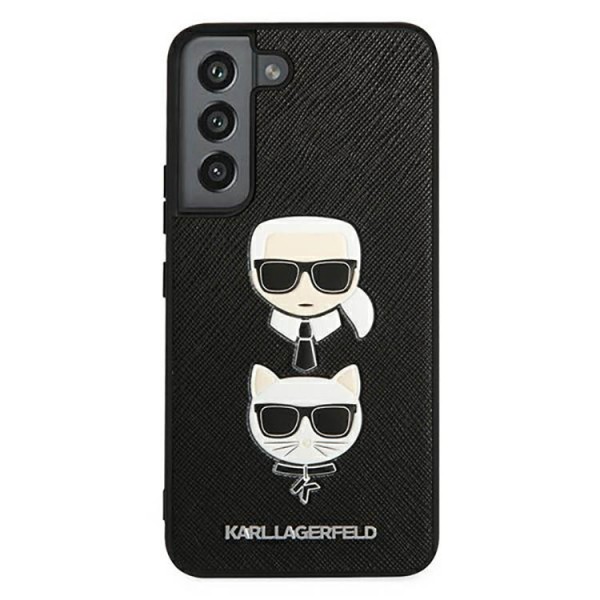 Husa Karl Lagerfeld Compatibila Cu Samsung Galaxy S22, Saffiano Karl Si Choupette Head, Negru – 46989 itelmobile.ro imagine noua 2022