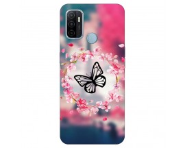 Husa Silicon Soft Upzz Print, Compatibila Cu Oppo A53 2020, Butterfly