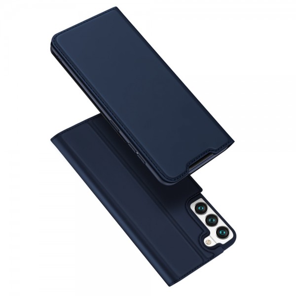 Husa Flip Cover Duxducis Skinpro Compatibila Cu Samsung Galaxy S22, Albastru DuxDucis imagine noua 2022