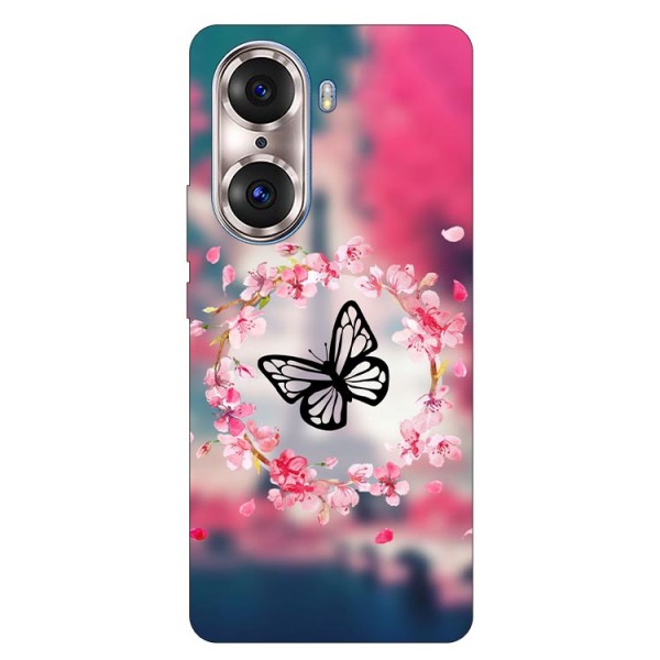 Husa Silicon Soft Upzz Print, Compatibila Cu Honor 60 Pro, Butterfly itelmobile.ro imagine noua 2022