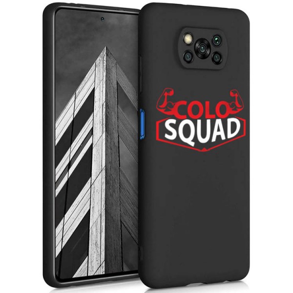 Husa Slim Upzz Colo Squad, Compatibila Cu Xiaomi Poco X3 / X3 Pro, Negru itelmobile.ro imagine noua 2022