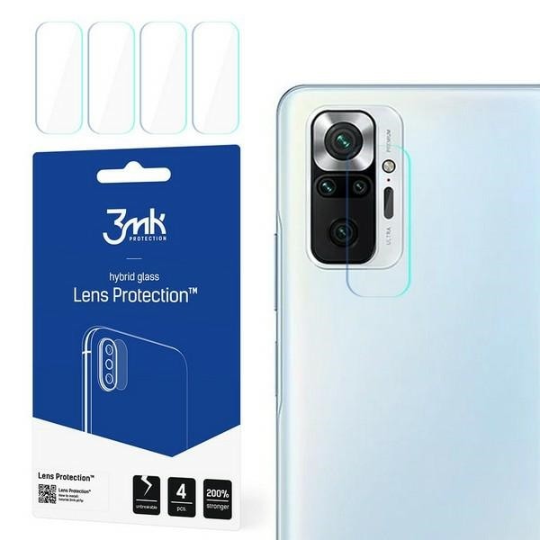 Set 4 X Folie Sticla Nano Glass 3mk, Pentru Camera, Compatibila Cu Xiaomi Redmi Note 10 Pro, Transparent 3MK imagine noua 2022