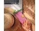 Husa Flip Cover Tip Portofel Upzz Fancy Canvas, Compatibila Cu Samsung Galaxy A33 5G, Roz