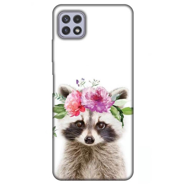 Husa Silicon Soft Upzz Print, Compatibila Cu Samsung Galaxy A22 5G, Cute Raccoon image9
