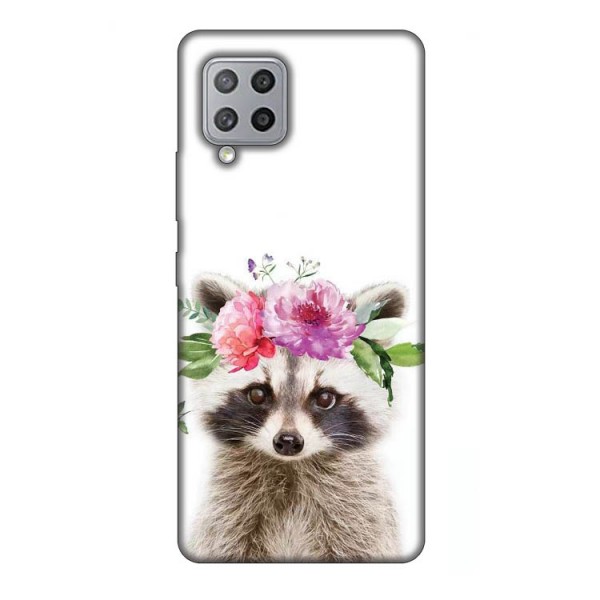 Husa Silicon Soft Upzz Print, Compatibila Cu Samsung Galaxy A12, Cute Raccoon itelmobile.ro imagine noua 2022