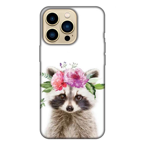 Husa Silicon Soft Upzz Print, Compatibila Cu iPhone 13 Pro Max, Cute Raccoon itelmobile.ro imagine noua 2022