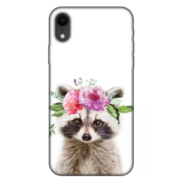 Husa Silicon Soft Upzz Print, Compatibila Cu iPhone Xr, Cute Raccoon itelmobile.ro imagine noua 2022