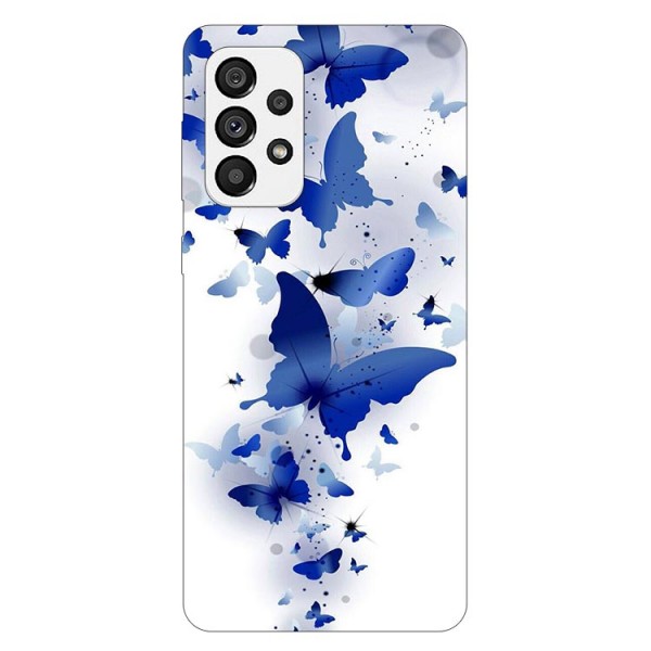 Husa Silicon Soft Upzz Print, Compatibila Cu Samsung Galaxy A13 4G, Blue Butterflies itelmobile.ro imagine noua 2022