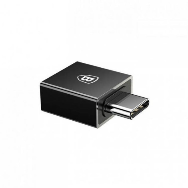 Adaptor Baseus Mini Exquisite USB Type C La USB, Black – CATJQ-B01 BASEUS imagine noua 2022
