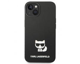 Husa Spate Karl Lagerfeld Compatibila Cu iPhone 14, Silicone Choupette Body, Negru - 9076559
