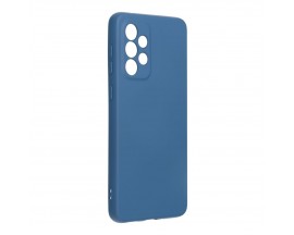 Husa Premium Upzz No Logo Soft Silicon, Compatibila Cu Samsung Galaxy A33 5G, Interior Alcantara, Albastru