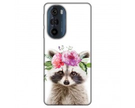 Husa Silicon Soft Upzz Print, Compatibila Cu Motorola Edge 30 Pro, Cute Raccoon