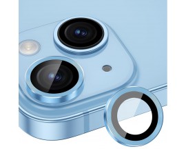 Set Folie Sticla Camera Individuala Lito S+ Compatibila Cu iPhone 15 / 15 Plus, Blue