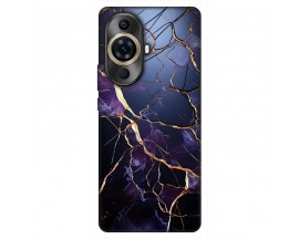 Husa Silicon Soft Upzz Print, Compatibila Cu Huawei Nova 11, Purple marble