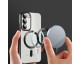 Husa Upzz Luxury Crystal MagSafe Protectie La Camere, Compatibila Cu Samsung Galaxy S23 Plus - Deep Green