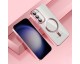 Husa Upzz Luxury Crystal MagSafe Protectie La Camere, Compatibila Cu Samsung Galaxy S23 Plus - Silver