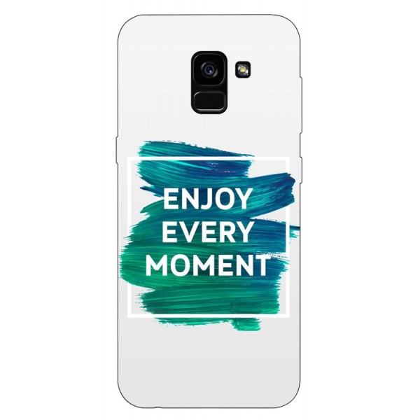 Husa Silicon Soft Upzz Print Samsung Galaxy A8 2018 Model Enjoy