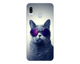 Husa Silicon Soft Upzz Print Samsung Galaxy A30 Model Cool Cat