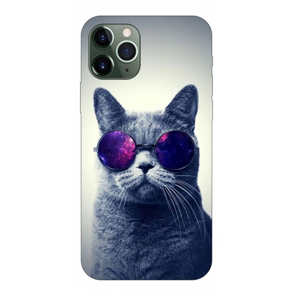 Husa Premium Upzz Print iPhone 11 Pro Model Cool Cat itelmobile.ro imagine noua 2022
