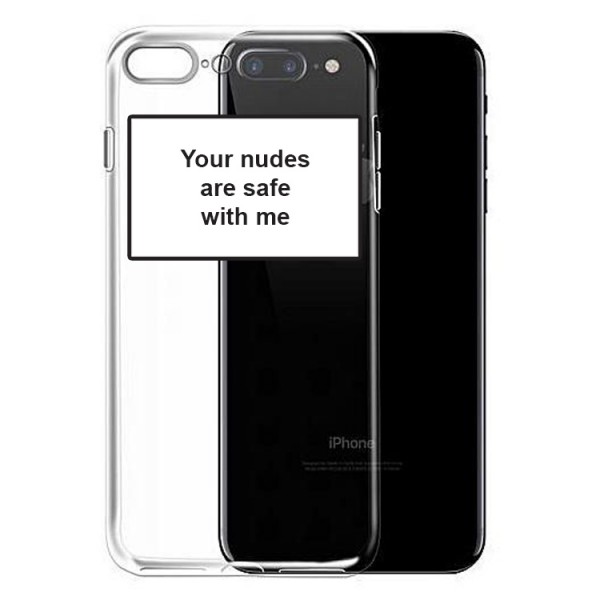 Husa Spate Silicon Upzz Label iPhone 7 Plus / 8 Plus Model Nudes itelmobile.ro imagine noua 2022