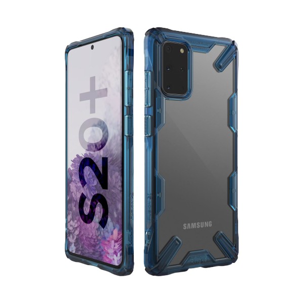Husa Premium Ringke Fusion X Samsung Galaxy S20+ Plus Space Blue imagine itelmobile.ro 2021