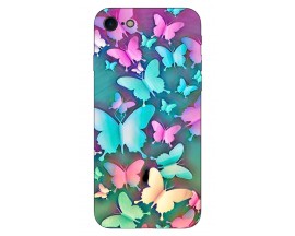 Husa Silicon Soft Upzz Print IPhone Se 2 ( 2020 ) ,Model Colorfull Butterflies