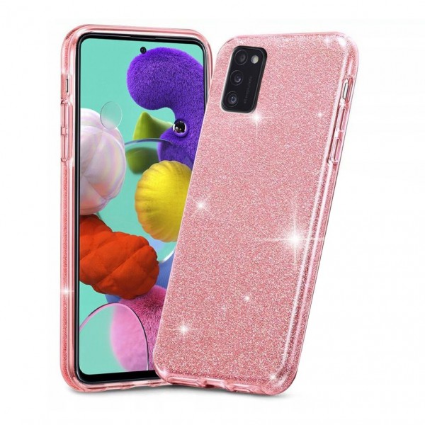 Husa Premium Upzz Glitter Shine Samsung Galaxy A41 ,roz itelmobile.ro imagine noua 2022