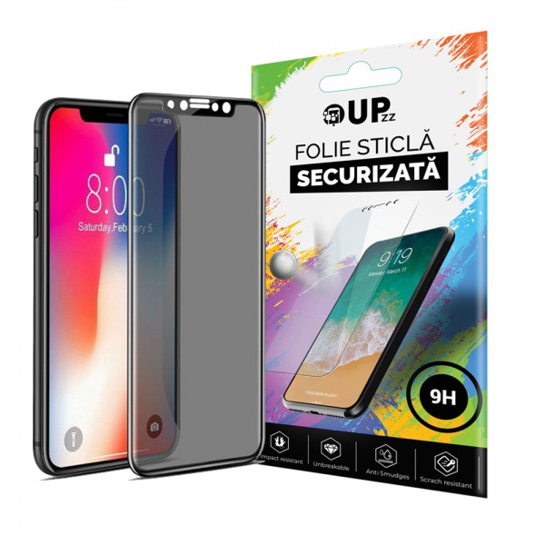 Folie Sticla Full Cover Privacy Premium Upzz Glass Phone Xs Max Cu Adeziv Pe Toata Suprafata itelmobile.ro imagine noua 2022