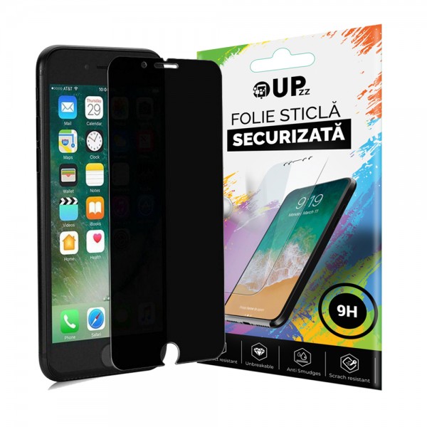 Folie Sticla Upzz Privacy iPhone 7/8 – Negru itelmobile.ro imagine noua 2022