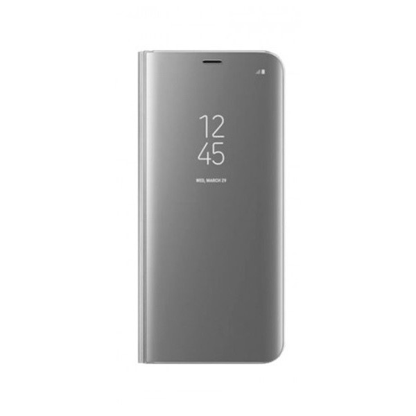 Husa Tip Carte S View Mirror Samsung Galaxy A41, Silver itelmobile.ro imagine noua 2022